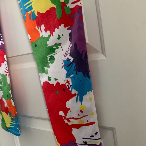 SHEIN Splash Rainbow Paint pants size s - Picture 4 of 7